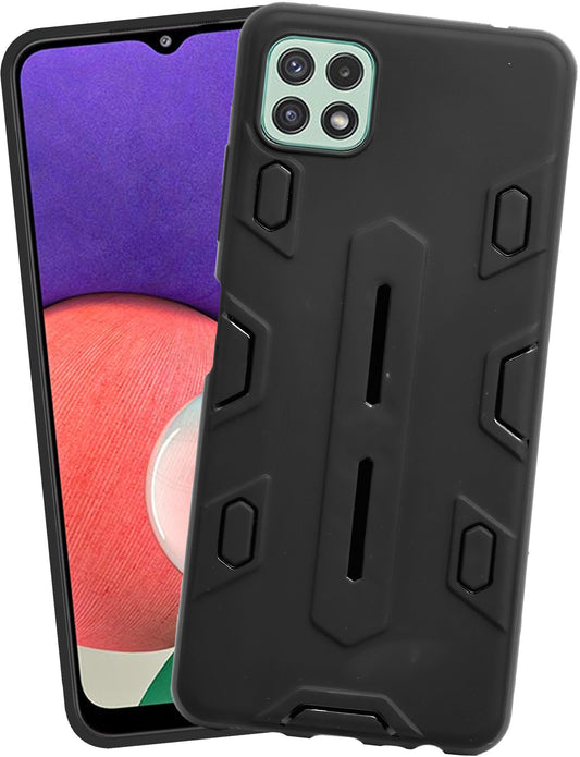 VAKIBO Black Coloured Back Cover Case Suitable for Samsung Galaxy A22 5G