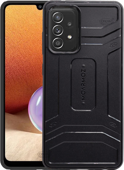 VAKIBO Moarmoz Shock Proof Black Coloured Soft TPU Back Cover Case Suitable for Samsung Galaxy A52