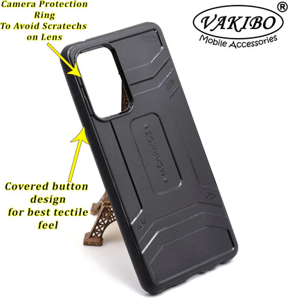 VAKIBO Moarmoz Shock Proof Black Coloured Soft TPU Back Cover Case Suitable for Samsung Galaxy A52