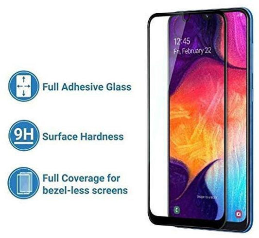 Super Premium Quality Tempered Glass Screen Guard Protector With Black Border Suitable For Samsung Galaxy M10