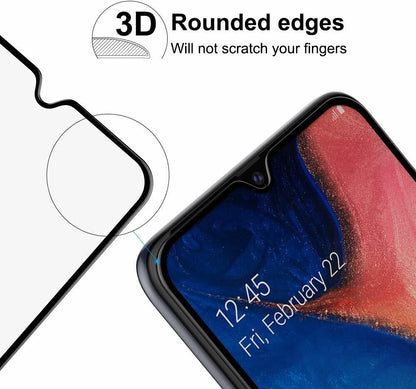 Super Premium Quality Tempered Glass Screen Guard Protector With Black Border Suitable For Samsung Galaxy A40S