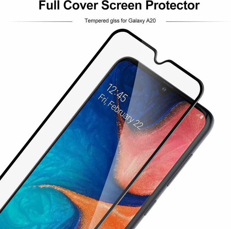 Super Premium Quality Tempered Glass Screen Guard Protector With Black Border Suitable For Samsung Galaxy M21 2021