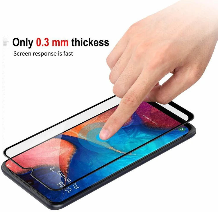 Super Premium Quality Tempered Glass Screen Guard Protector With Black Border Suitable For Samsung Galaxy M21 2021