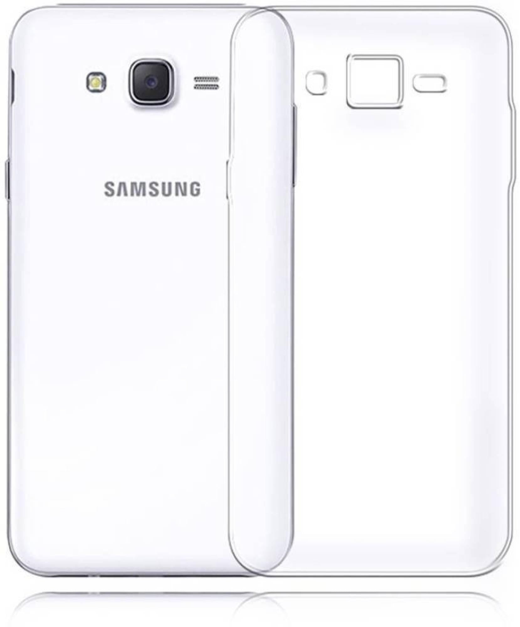 VAKIBO Super Premium Soft TPU Transparent Case With Dustplug,Side Grip,Corner Protection,lanyard Cuts,Camera Protection Suitable for Samsung J2 2015 /J2 /J200