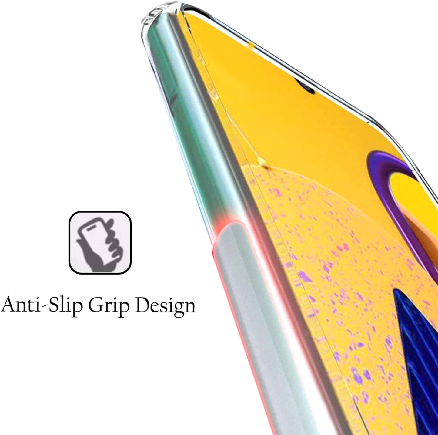 VAKIBO Super Premium Soft TPU Transparent Case With Dustplug,Side Grip,Corner Protection,lanyard Cuts,Camera Protection Suitable for Samsung M21 2021
