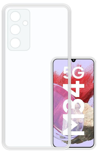 VAKIBO Premium Clear 1.5MM Thick Transparent Soft TPU Rubber Back Cover Case With Camera Protection Suitable for Samsung M34 5G