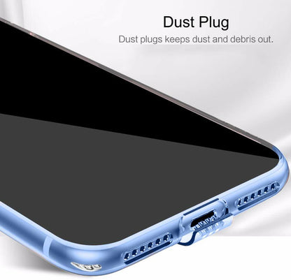 VAKIBO Super Premium Soft TPU Transparent Case With Dustplug,Side Grip,Corner Protection,lanyard Cuts,Camera Protection Suitable for Samsung F41