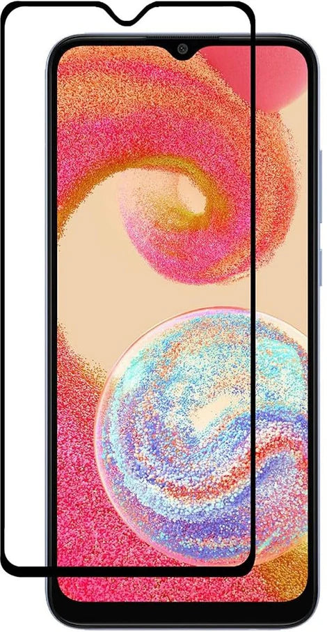Super Premium Quality Tempered Glass Screen Guard Protector With Black Border Suitable For Samsung Galaxy M04