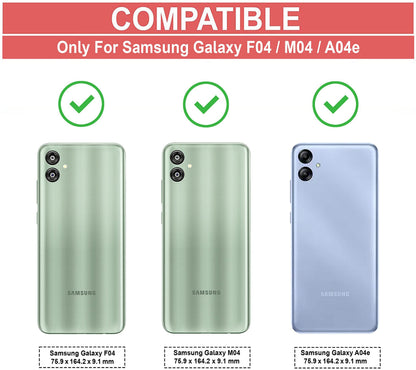 VAKIBO Super Premium Black Border Transparent Case With Corner Protection & Camera Protection Suitable for Samsung A04E