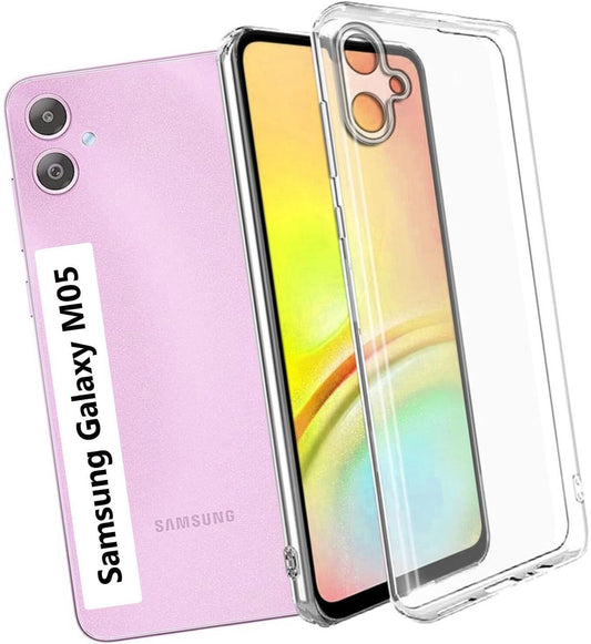 VAKIBO Premium Clear 2MM Thick Transparent Soft TPU Rubber Back Cover Case With Camera Protection Suitable for Samsung Galaxy A05