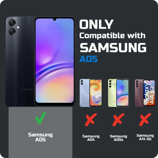 VAKIBO Premium Clear 2MM Thick Transparent Soft TPU Rubber Back Cover Case With Camera Protection Suitable for Samsung Galaxy F05