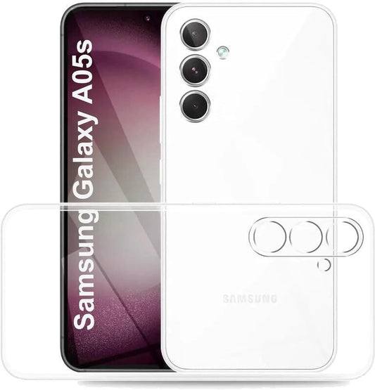 VAKIBO Premium Clear 2MM Thick Transparent Soft TPU Rubber Back Cover Case With Camera Protection Suitable for Samsung Galaxy A05S