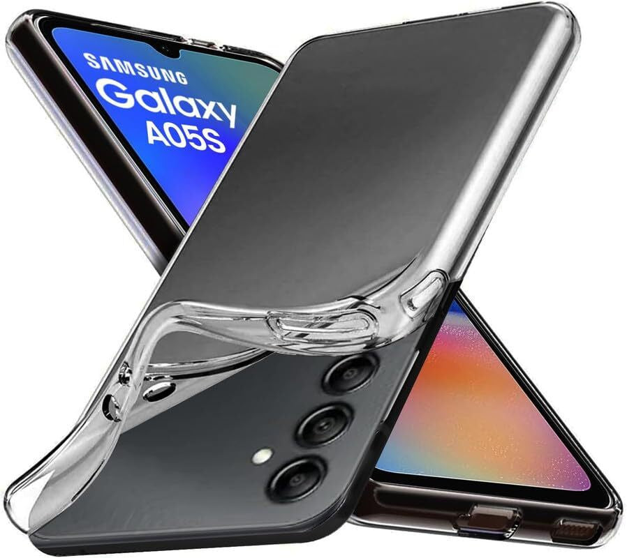 VAKIBO Premium Clear 2MM Thick Transparent Soft TPU Rubber Back Cover Case With Camera Protection Suitable for Samsung Galaxy A05S