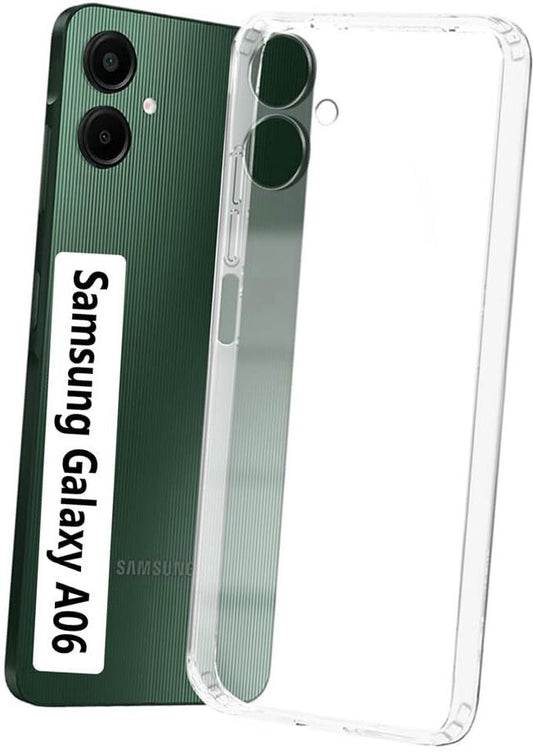 VAKIBO Premium Clear 1.5MM Thick Transparent Soft TPU Rubber Back Cover Case With Camera Protection Suitable for Samsung Galaxy A06