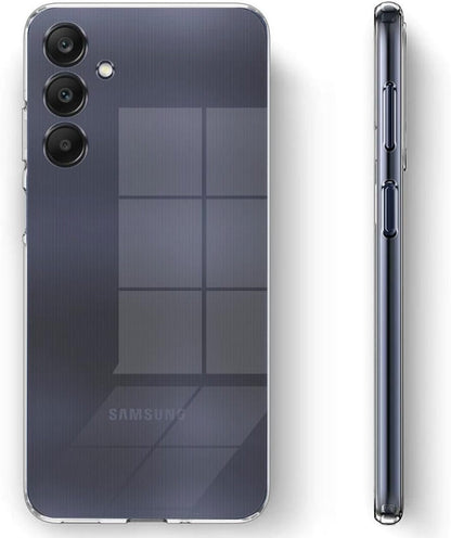 VAKIBO Premium Clear 2MM Thick Transparent Soft TPU Rubber Back Cover Case With Camera Protection Suitable for Samsung Galaxy A25 5G