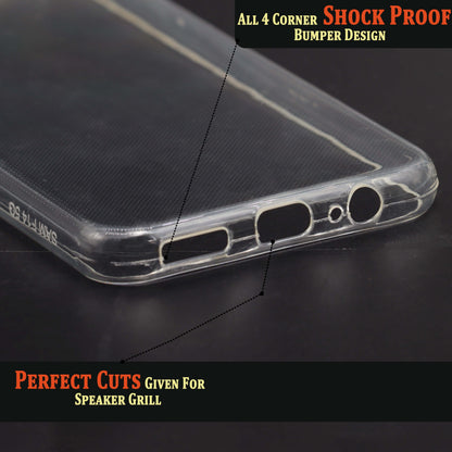 VAKIBO Premium Clear Transparent Soft TPU Rubber Back Cover Case With Camera Protection Suitable for Samsung Galaxy F14