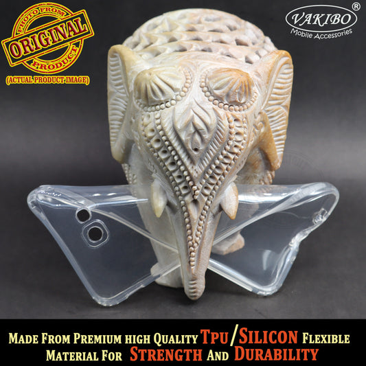 VAKIBO Premium Clear 1.5MM Thick Transparent Soft TPU Rubber Back Cover Case With Camera Protection Suitable for Samsung Galaxy J7 Prime