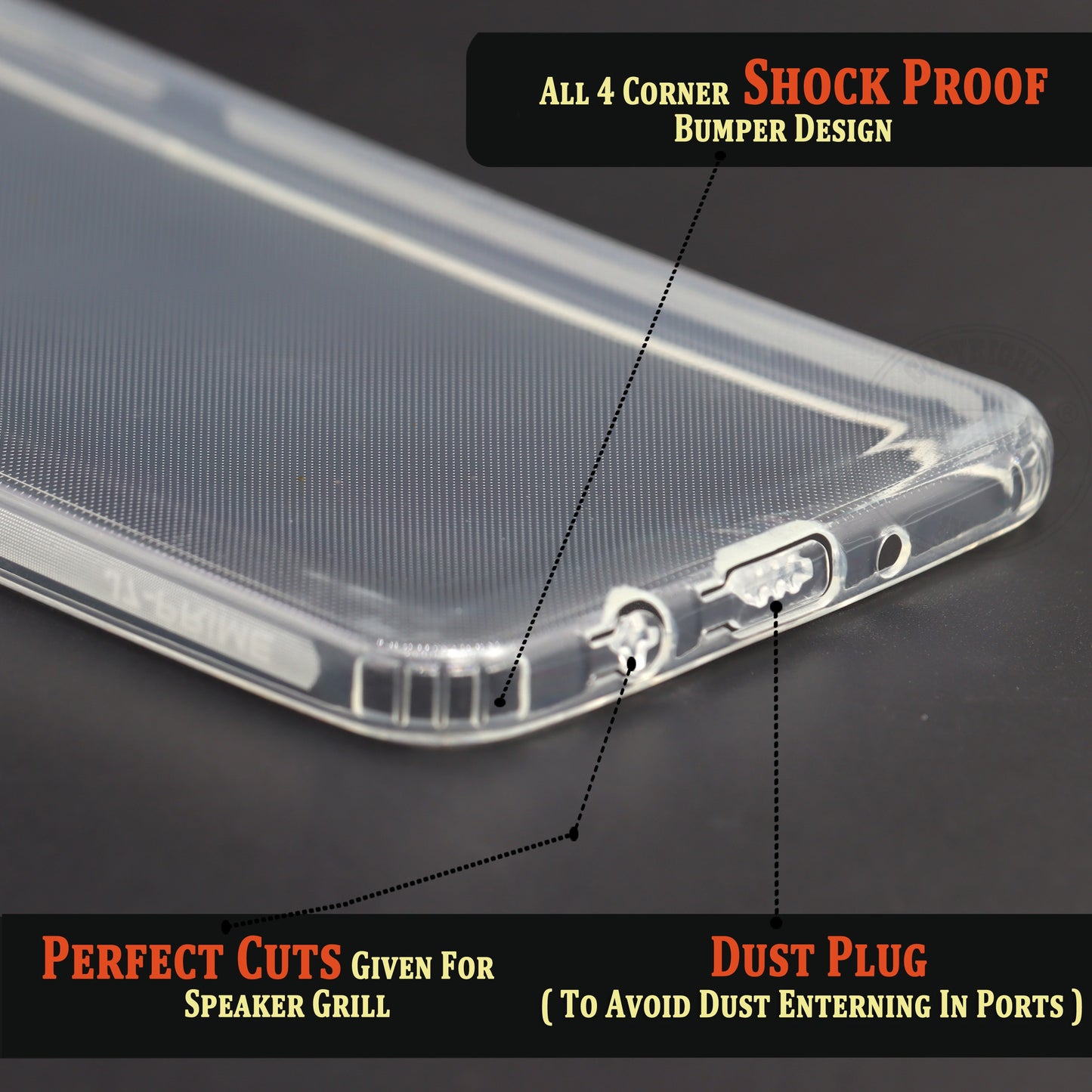 VAKIBO Premium Clear 1.5MM Thick Transparent Soft TPU Rubber Back Cover Case With Camera Protection Suitable for Samsung Galaxy J7 Prime