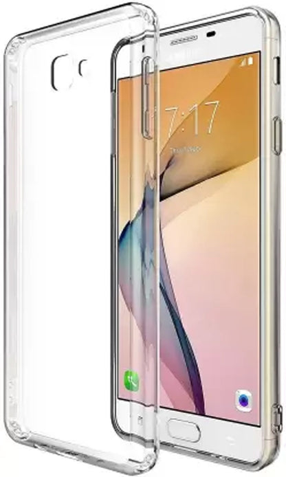 VAKIBO Premium Clear 1.5MM Thick Transparent Soft TPU Rubber Back Cover Case With Camera Protection Suitable for Samsung Galaxy J7 Prime