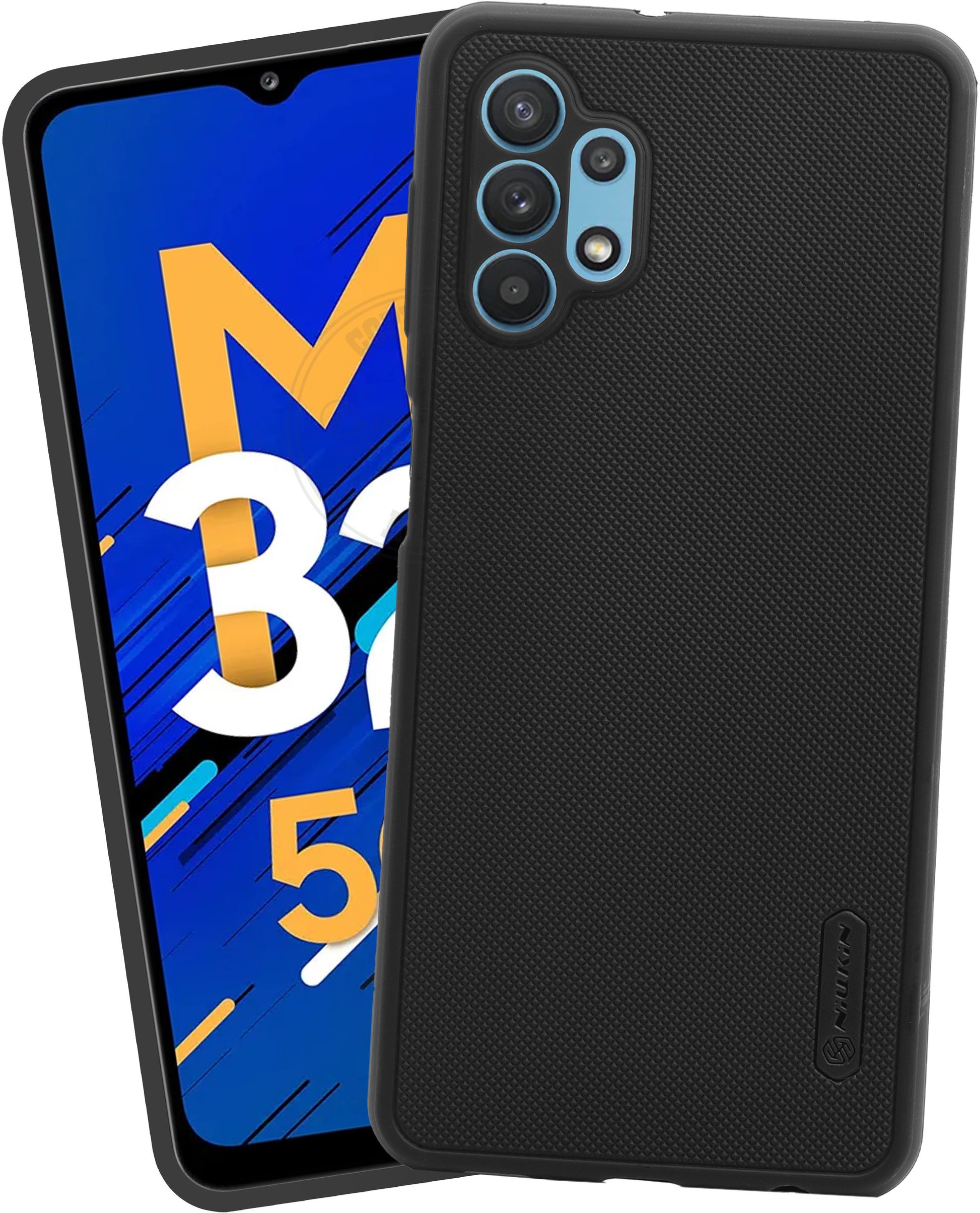 VAKIBO Dotted Black Coloured Made with Silicon Rubber TPU Back Cover Case Suitable for Samsung Galaxy M32 5G