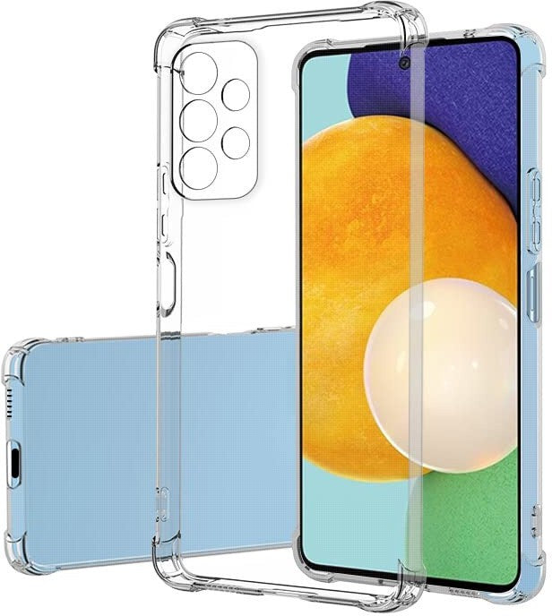 VAKIBO Super Premium Soft TPU Transparent Case With Dustplug,Side Grip,Corner Protection,lanyard Cuts,Camera Protection Suitable for Samsung M32 5G