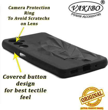 VAKIBO Bat Man 3D Mask Design Black Coloured Soft TPU Back Cover Case With Camera Protection Ring Suitable for Samsung Galaxy M54 5G