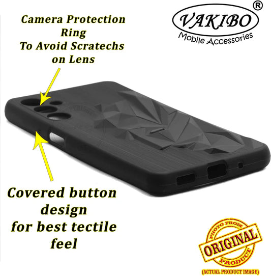 VAKIBO Bat Man 3D Mask Design Black Coloured Soft TPU Back Cover Case With Camera Protection Ring Suitable for Samsung Galaxy F54 5G