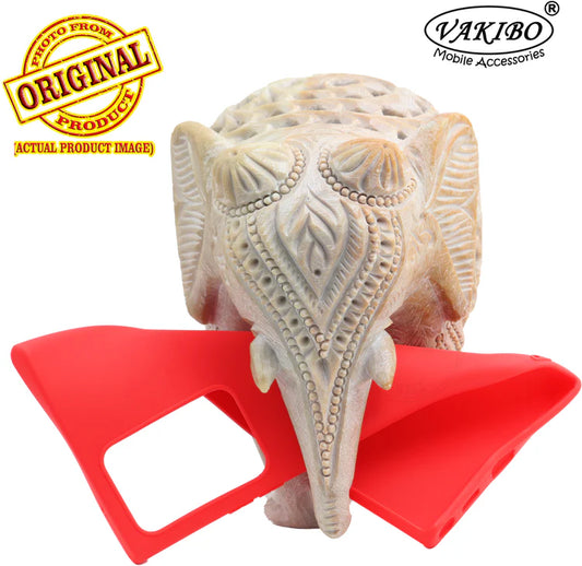 VAKIBO 1.2 MM Thick Red Coloured Soft TPU Rubber Back Cover Case With Camera Protection Ring Suitable for Samsung Galaxy Note 20 Ultra