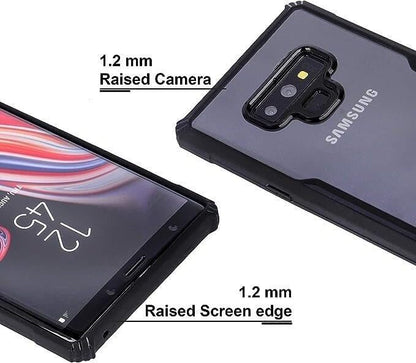 VAKIBO Super Premium Black Border Transparent Case With Corner Protection & Camera Protection Suitable for Samsung Note 9