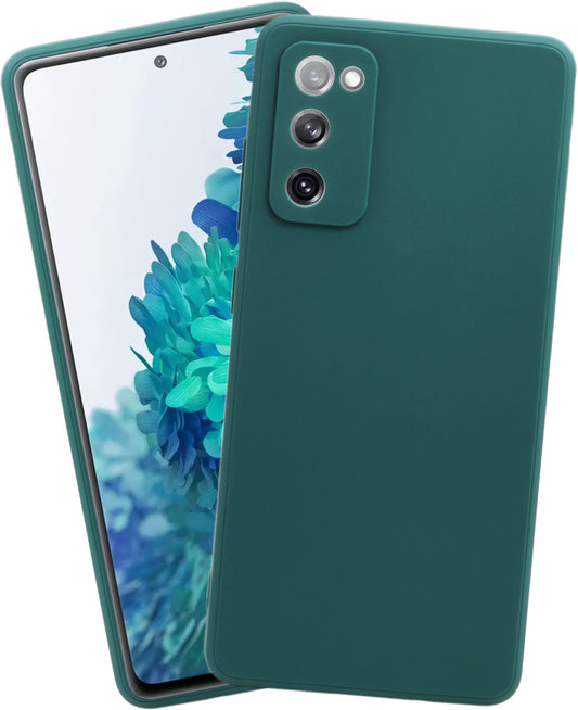 VAKIBO Matte 1.5 MM Thick With Camera Protection Green Coloured Soft TPU Back Cover Case Suitable for Samsung Galaxy S20 FE