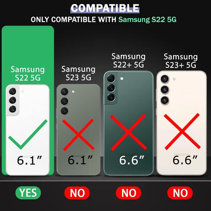 VAKIBO Best Selling Black and Transparent Back Cover Case Made With Soft TPU and Acrylic With 4 Corner and Camera Protection Suitable for Samsung Galaxy S22