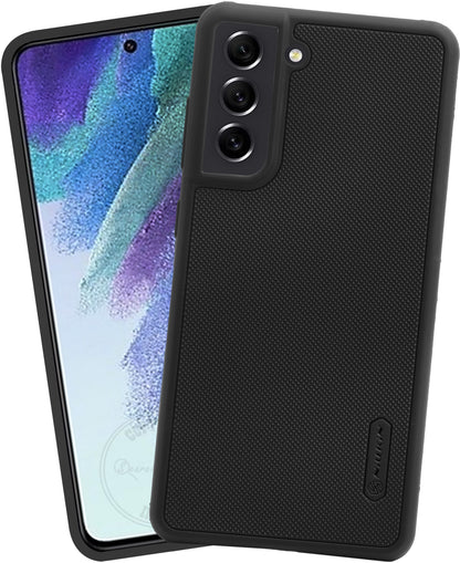 VAKIBO Niukin Dotted Design Black Coloured Soft TPU Rubber Back Cover Case With Camera Protection Ring Suitable for Samsung Galaxy S22