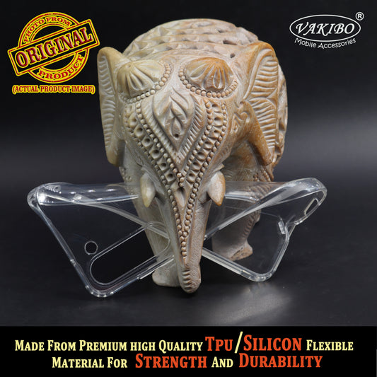 VAKIBO Super Premium Soft TPU Transparent Case With Dustplug,Side Grip,Corner Protection,lanyard Cuts,Camera Protection Suitable for Samsung S23