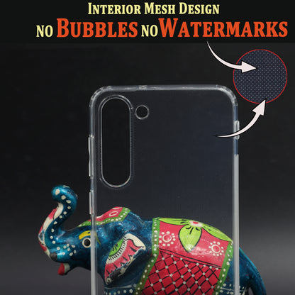 VAKIBO Super Premium Soft TPU Transparent Case With Dustplug,Side Grip,Corner Protection,lanyard Cuts,Camera Protection Suitable for Samsung S23 Plus