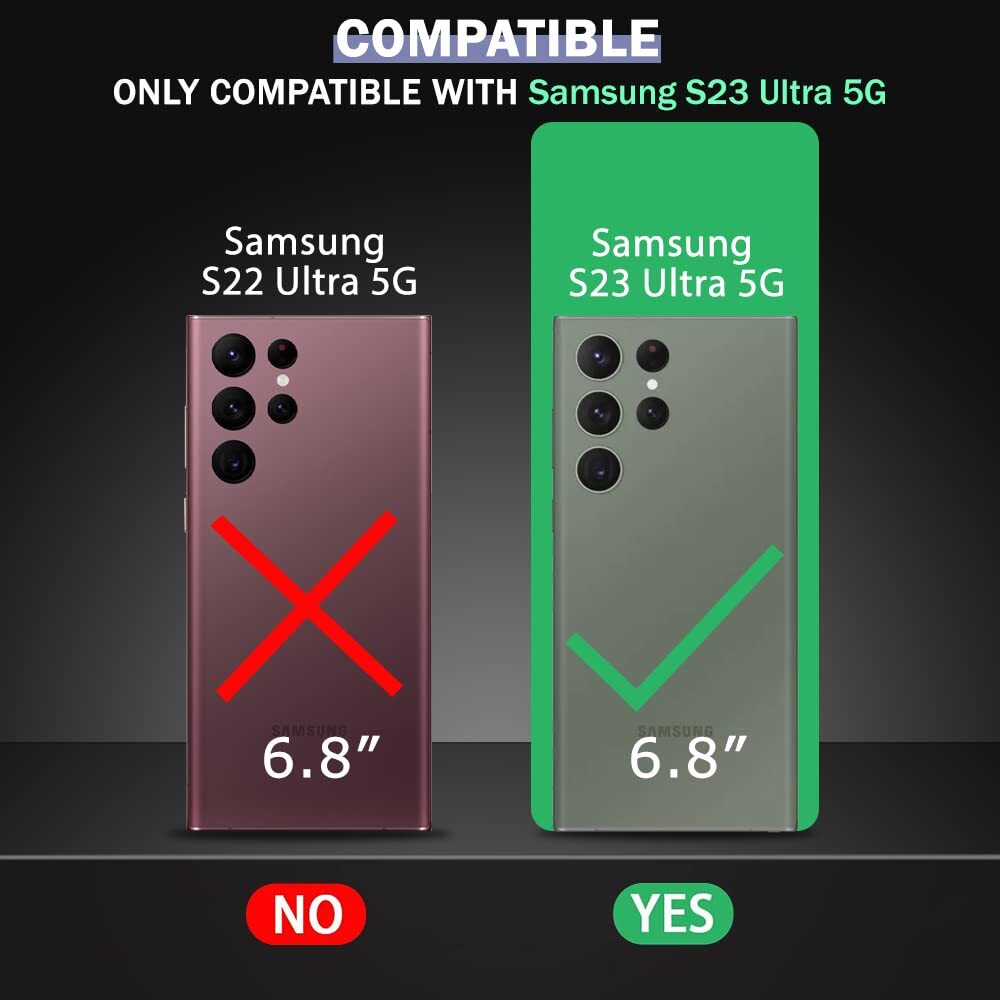 VAKIBO Best Selling Black and Transparent Back Cover Case Made With Soft TPU and Acrylic With 4 Corner and Camera Protection Suitable for Samsung Galaxy S23 Ultra