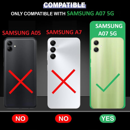 VAKIBO Premium Clear 1.5MM Thick Transparent Soft TPU Rubber Back Cover Case With Camera Protection Suitable for Samsung Galaxy A07