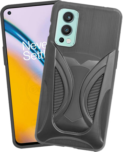 VAKIBO 3D Designer Black Coloured Soft TPU Back Cover Case Suitable for OnePlus Nord 2