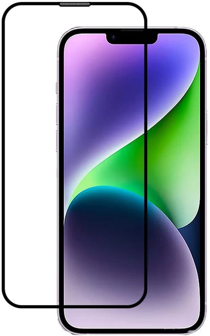 Super Premium Quality Tempered Glass Screen Guard Protector With Black Border Suitable For iPhone 14 Plus