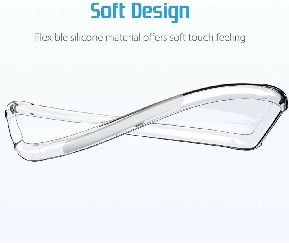 VAKIBO Super Premium Soft TPU Transparent Case With Dustplug,Side Grip,Corner Protection,lanyard Cuts,Camera Protection Suitable for Realme Narzo 10A