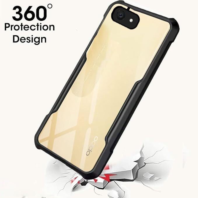 VAKIBO Super Premium Black Border Transparent Case With Corner Protection & Camera Protection Suitable for Vivo V5 Lite