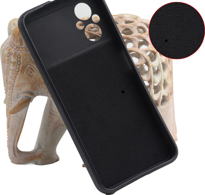 VAKIBO Matte 1.5 MM Thick With Camera Protection Black Coloured Soft TPU Rubber Back Cover Case Suitable for Vivo Y15S