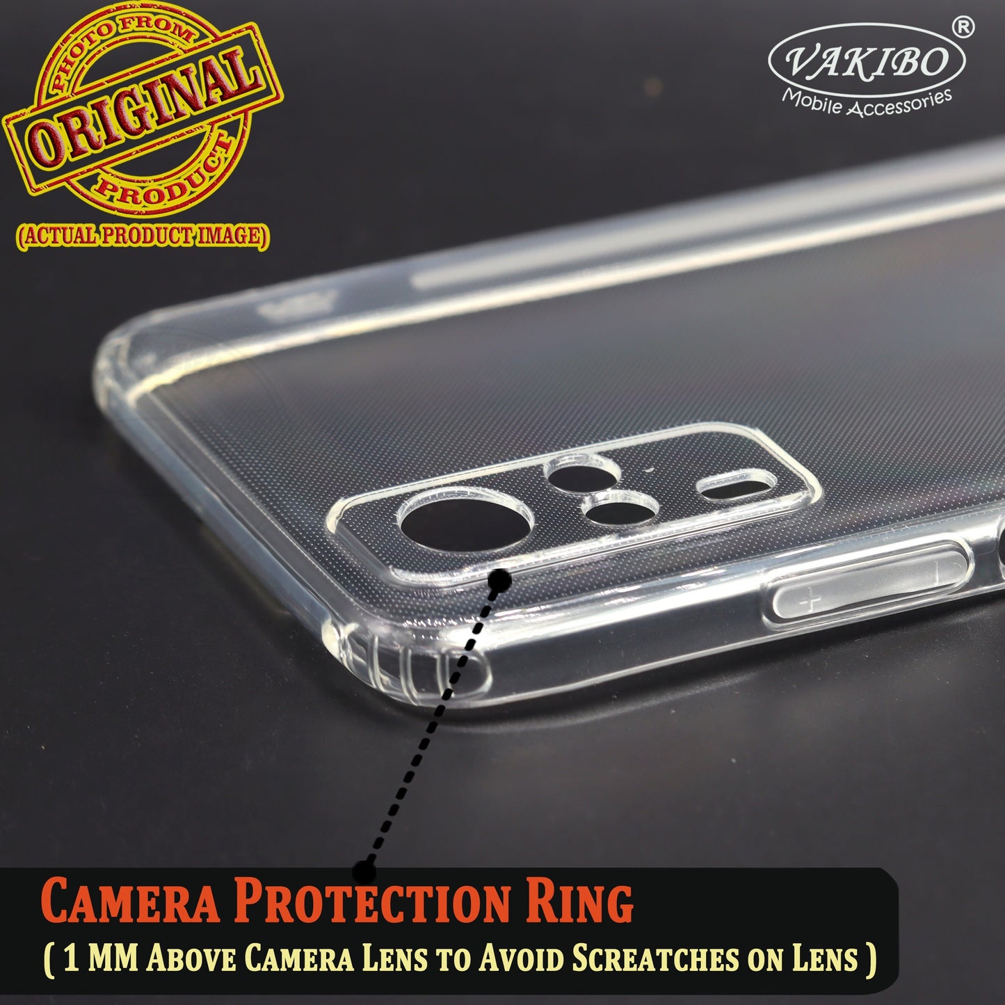 VAKIBO Super Premium Soft TPU Transparent Case With Dustplug,Side Grip,Corner Protection,lanyard Cuts,Camera Protection Suitable for Vivo Y51 2020