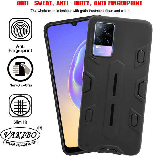 VAKIBO Black Coloured Back Cover Case Suitable for Vivo V21e