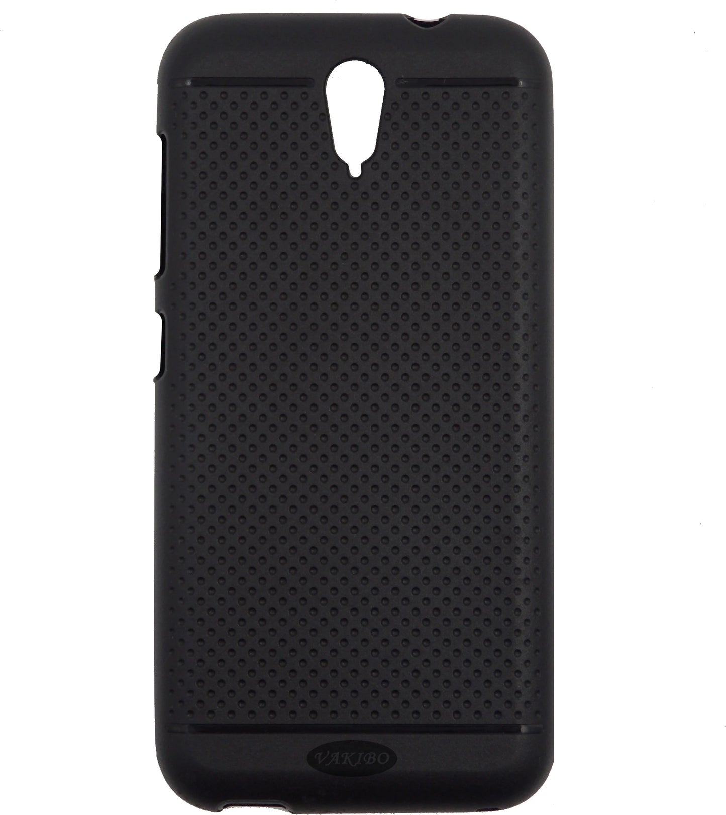VAKIBO Dotted Design Soft Matte Silicon Black Premium Quality Back Cover Made With Silicon Rubber TPU Material Suitable For Htc 620