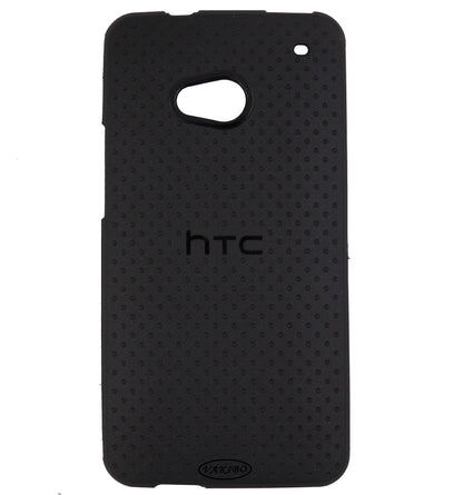 VAKIBO Dotted Design Black Coloured Soft TPU Back Cover Case Suitable for Htc One 802d