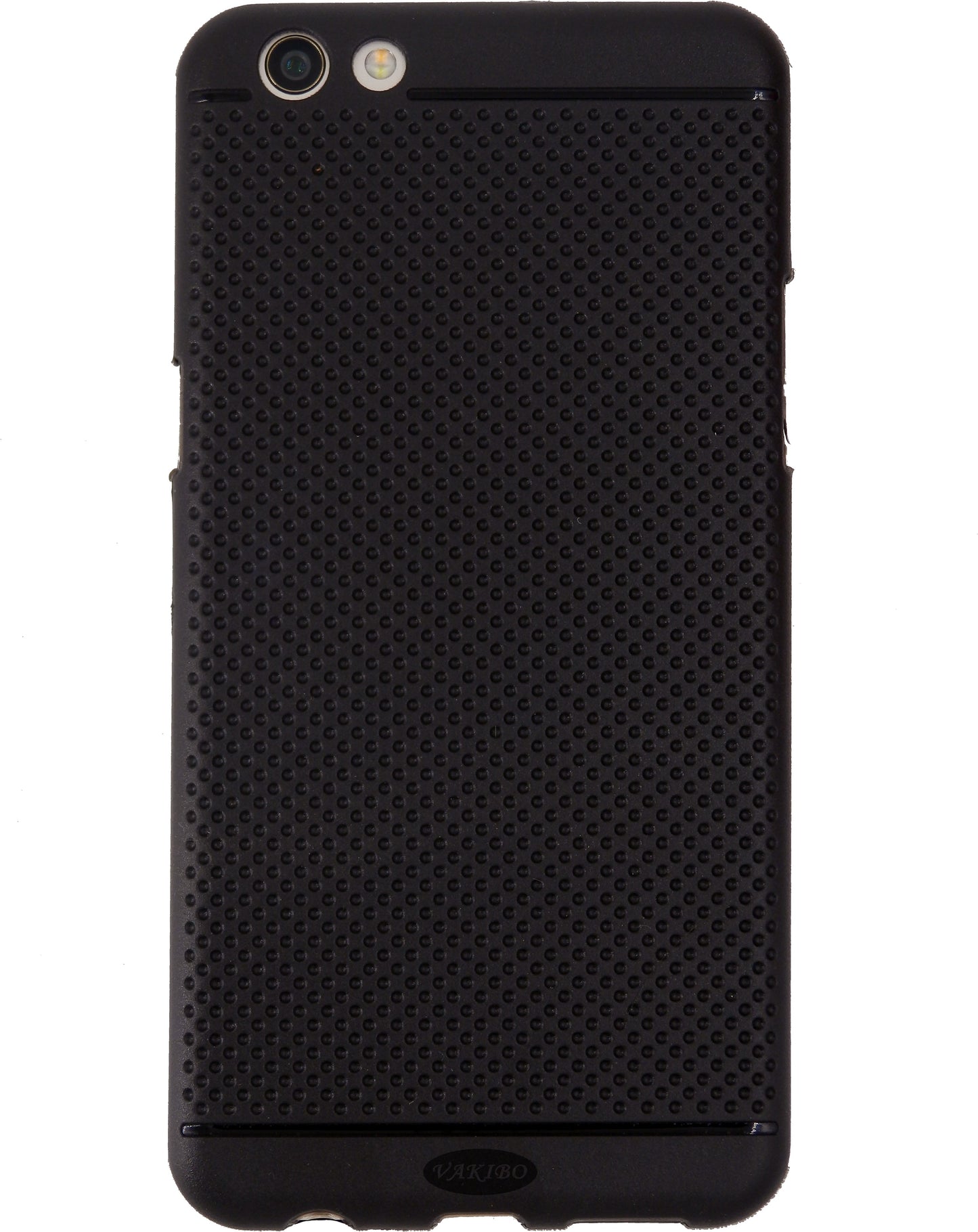 VAKIBO Dotted Design Black Coloured Soft TPU Back Cover Case Suitable for Oppo F3 Plus