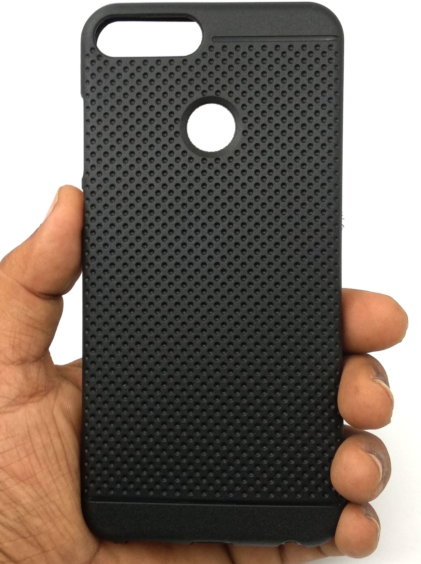 VAKIBO Dotted Design Black Coloured Soft TPU Back Cover Case Suitable for Honor 9 lite