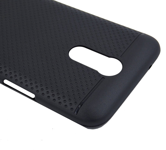 VAKIBO Dotted Design Black Coloured Soft TPU Back Cover Case Suitable for LG K10 2017