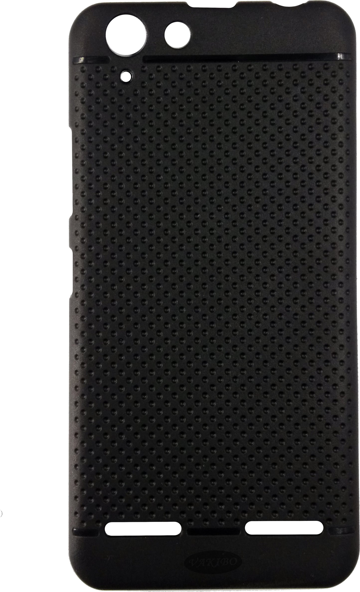 VAKIBO Dotted Design Black Coloured Soft TPU Back Cover Case Suitable for Lenovo K5 Plus