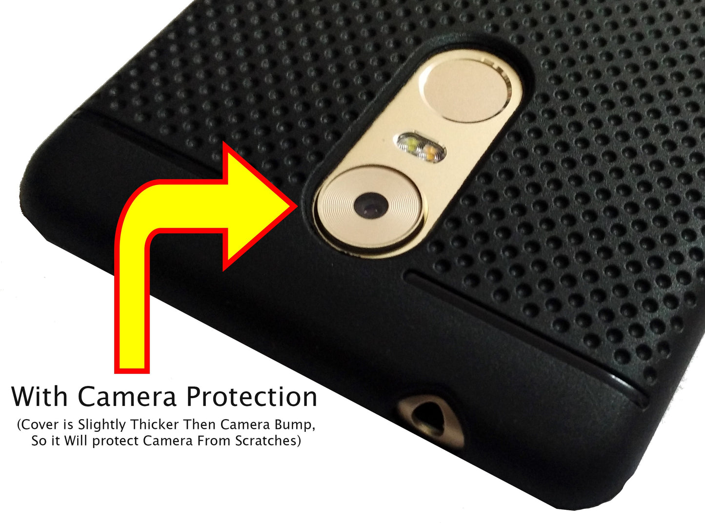 VAKIBO Dotted Design Black Coloured Soft TPU Back Cover Case Suitable for Lenovo K6 Note